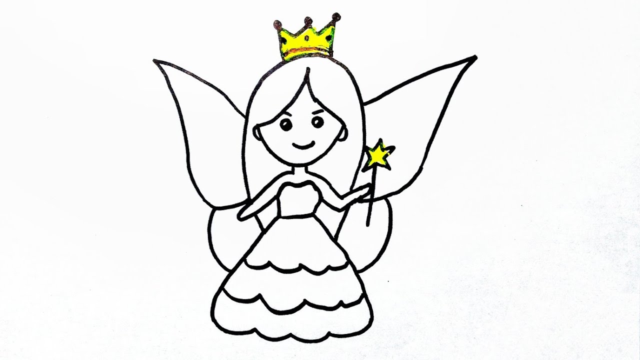 fairy easy drawing