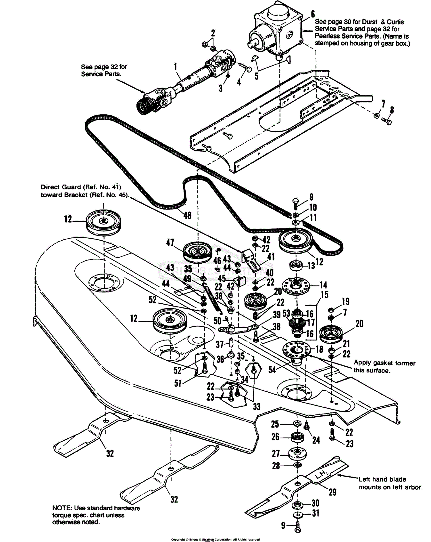 john deere 60 mower deck parts diagram