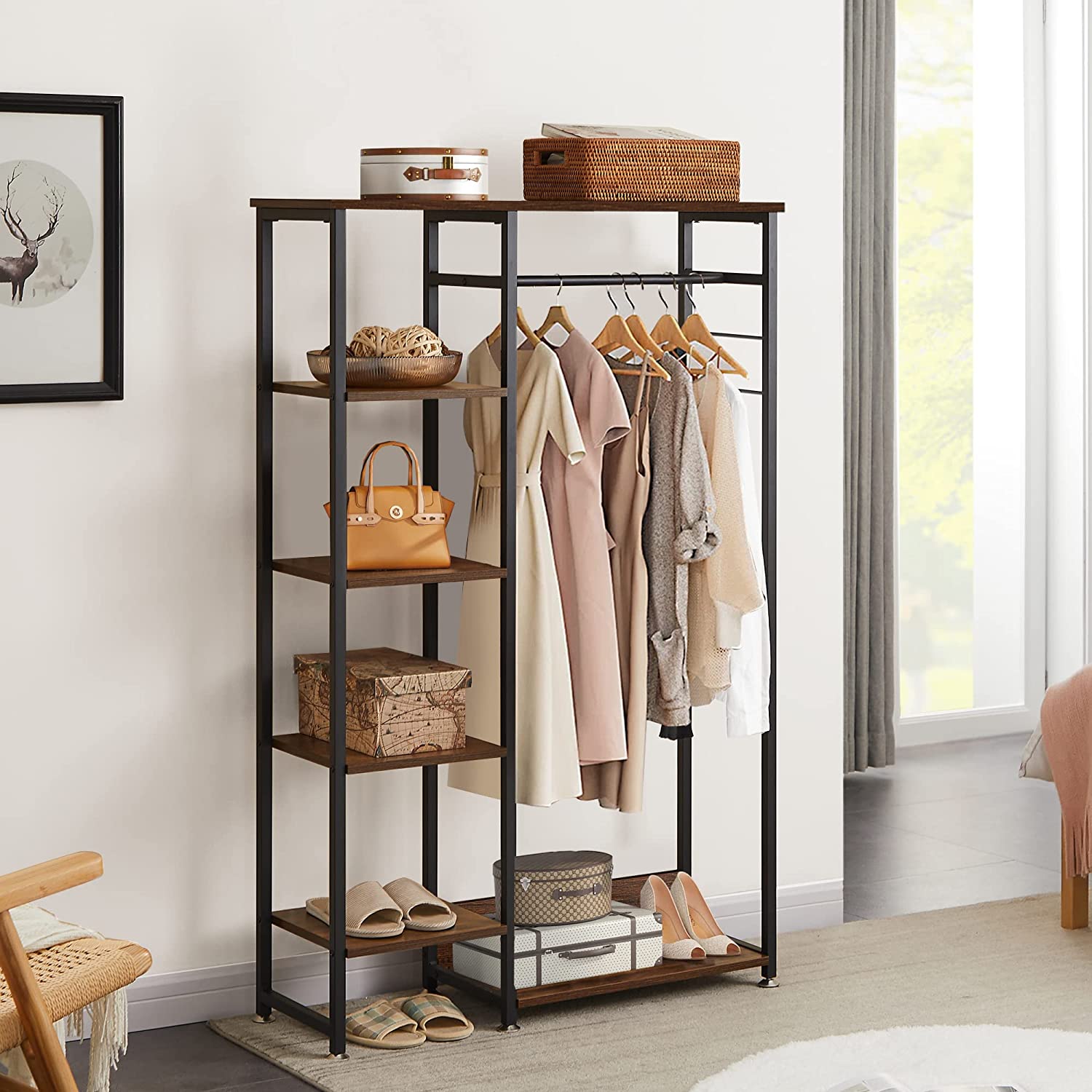 free standing wardrobe rack