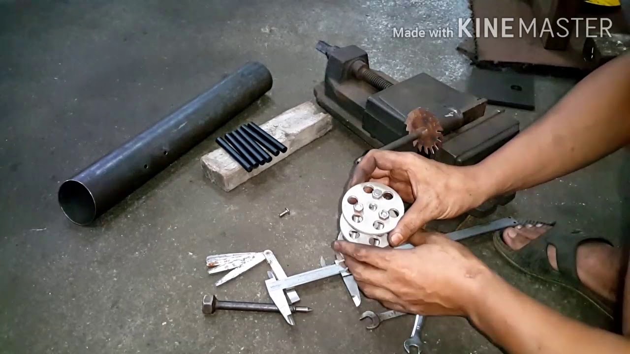 how to make gatling gun exhaust