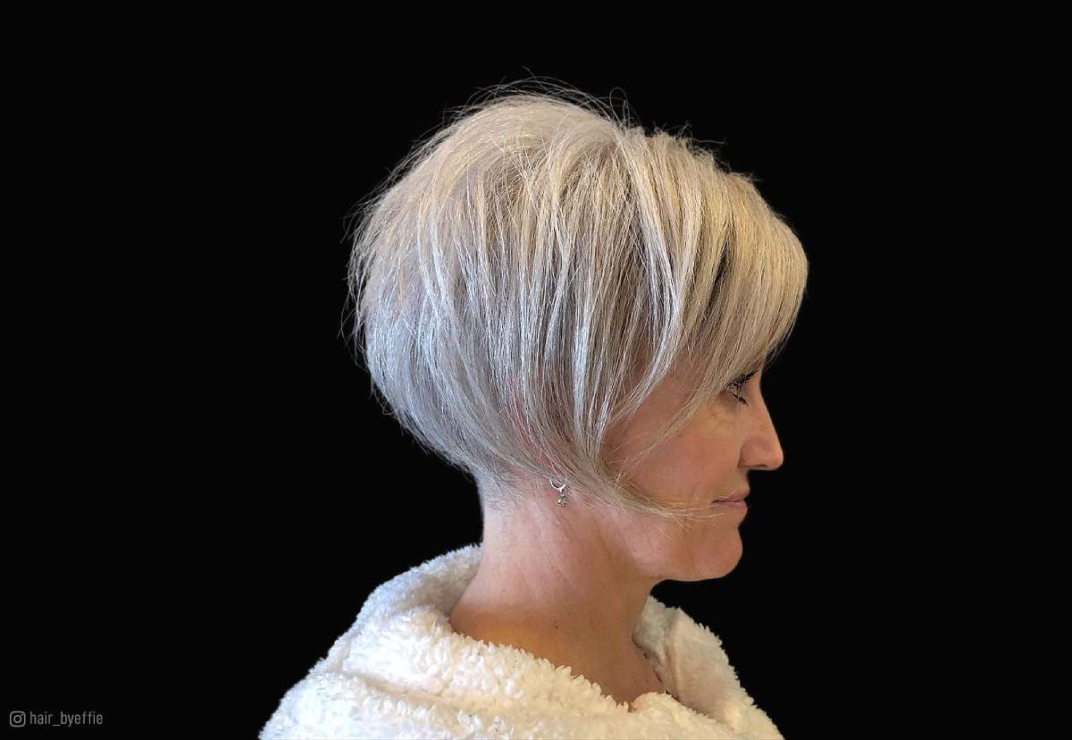 short hairstyles for fine hair over 60