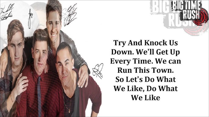 big time rush 24 seven lyrics