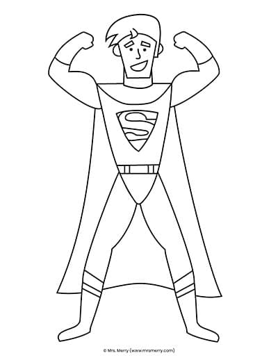 easy drawing superhero