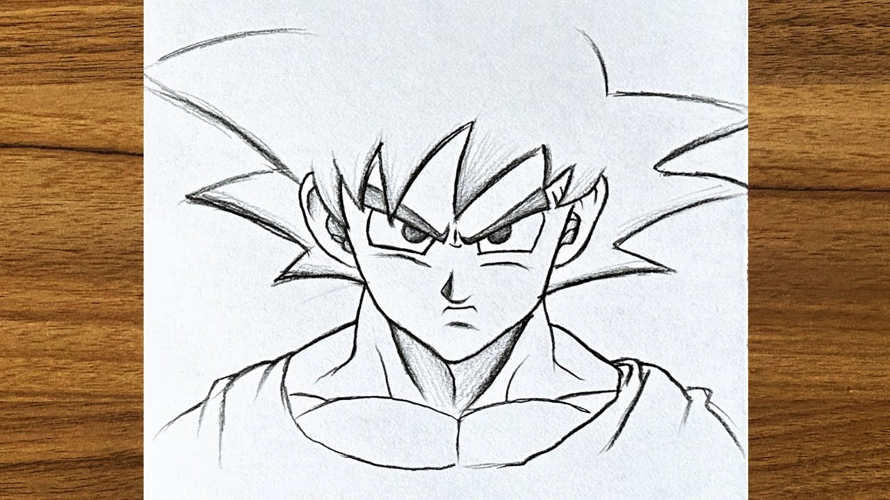 goku drawing easy