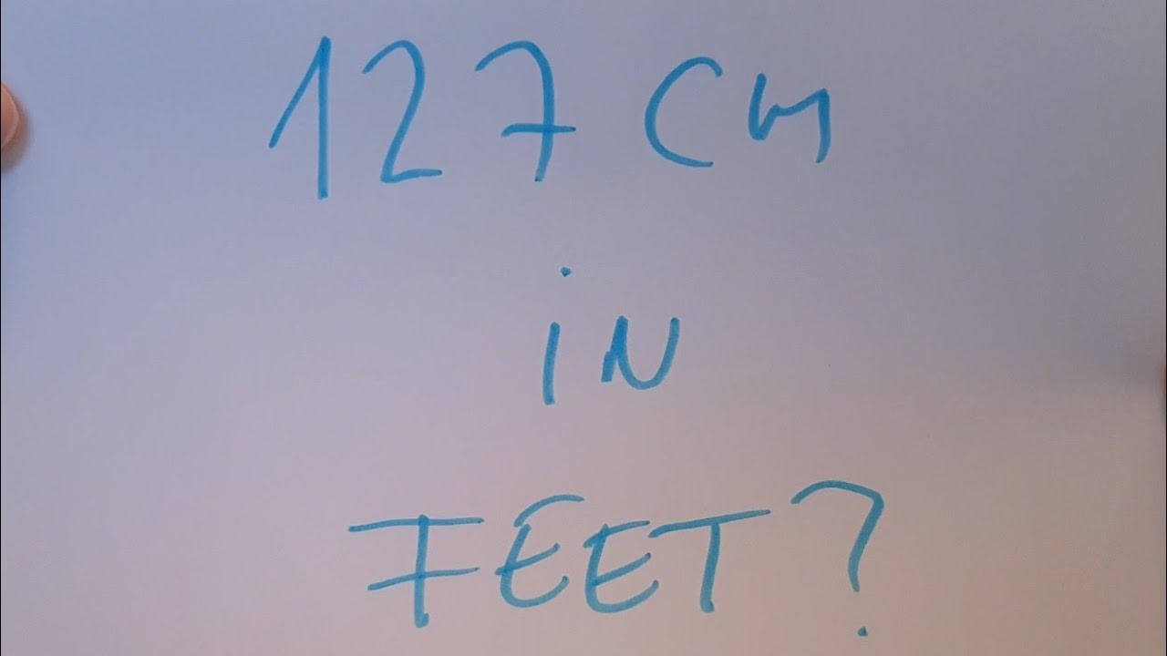 127cm in feet