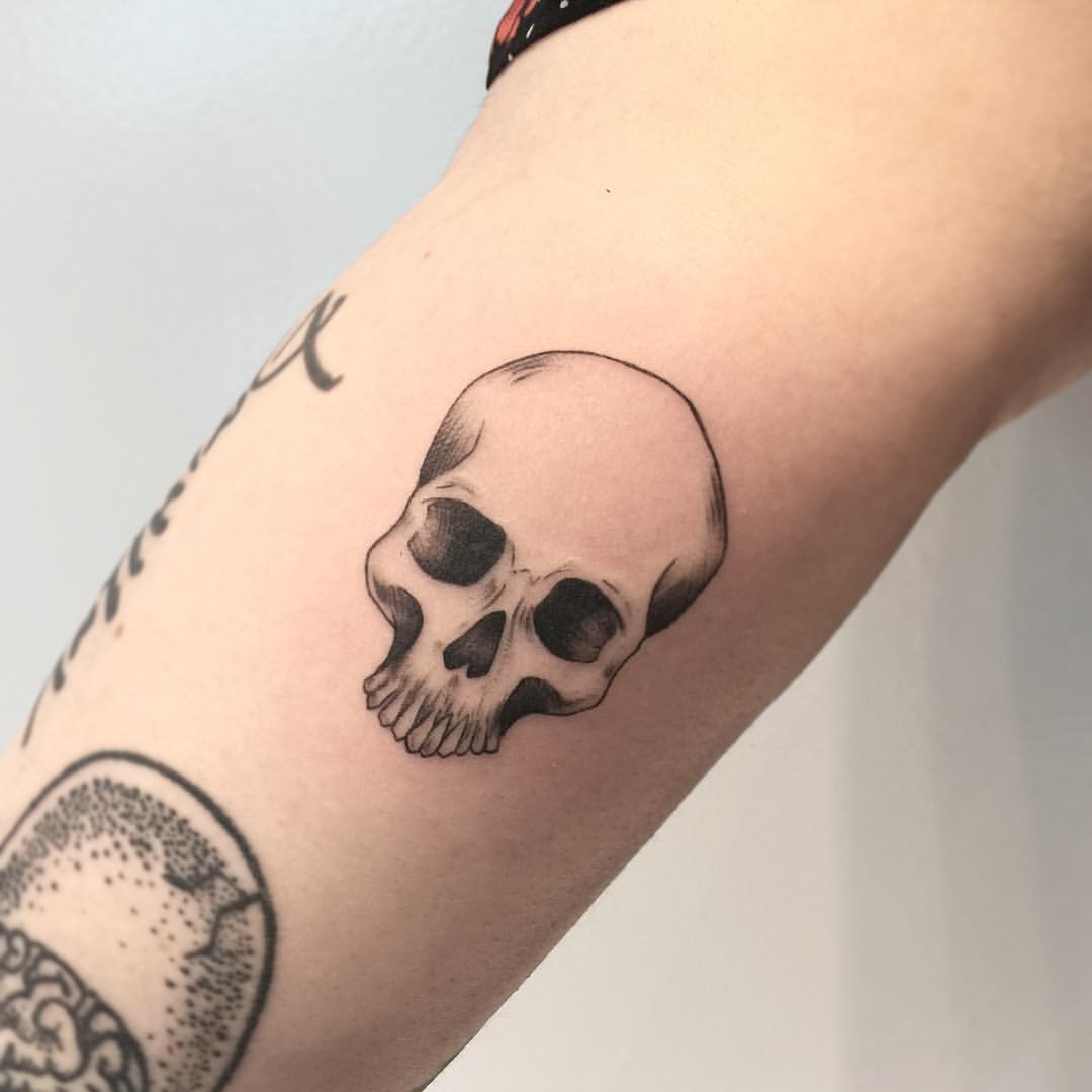 tattoo skeleton head