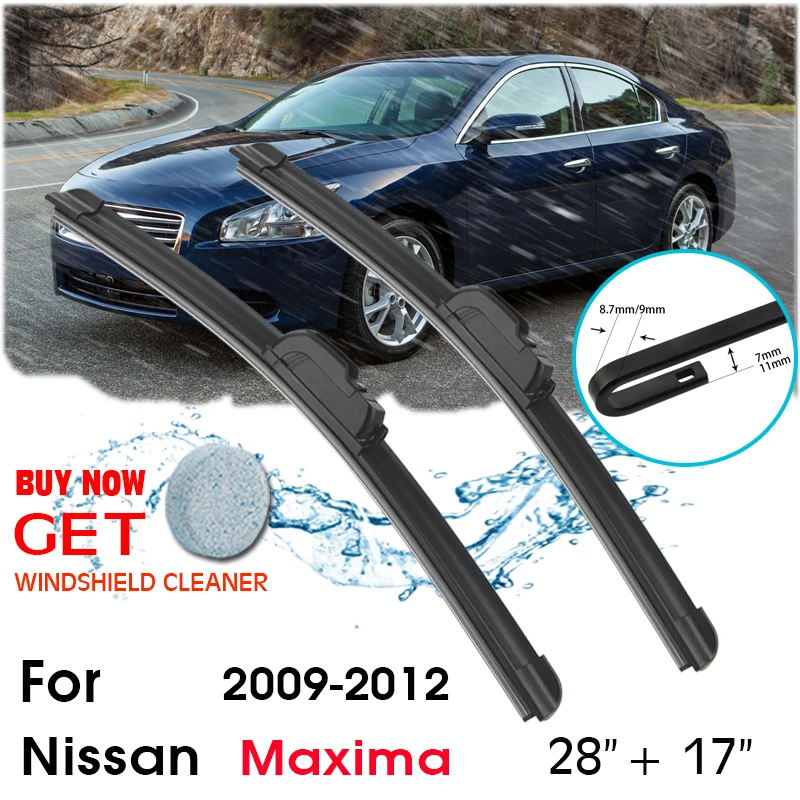 2010 nissan maxima wiper blade size