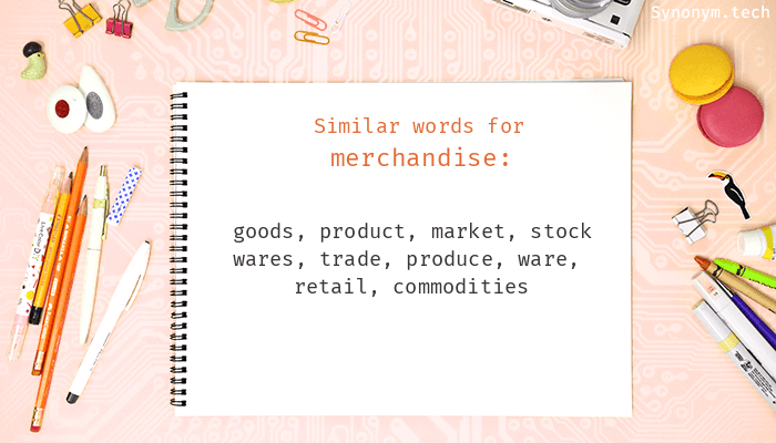 merchandise synonym