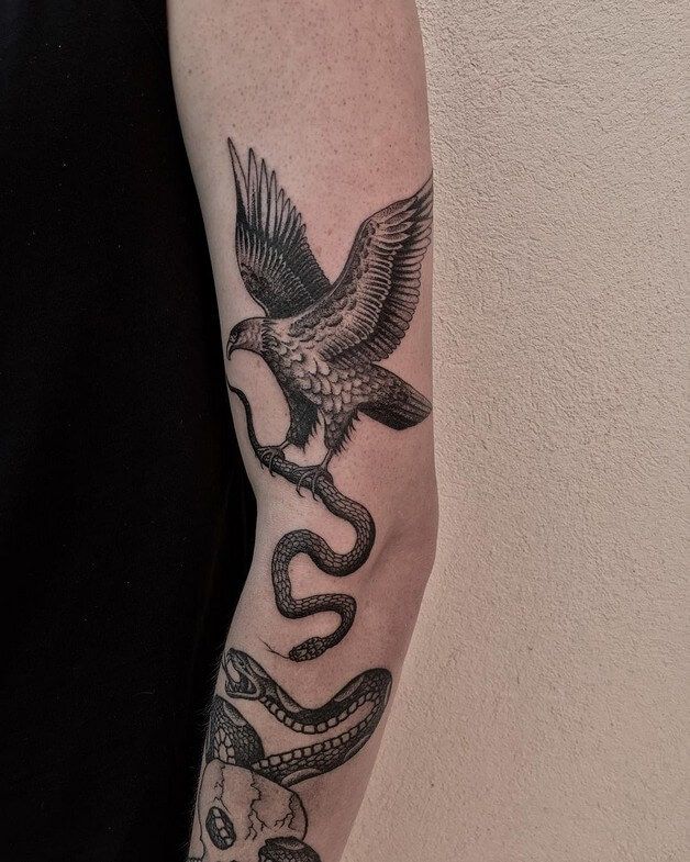 eagle and snake tattoo