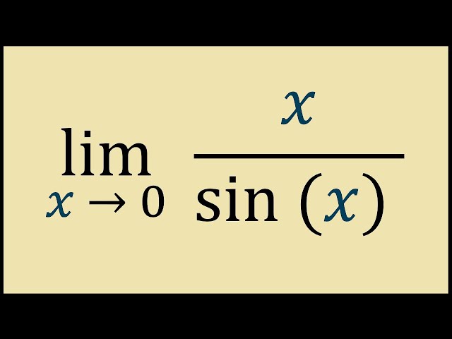 limit x/sinx