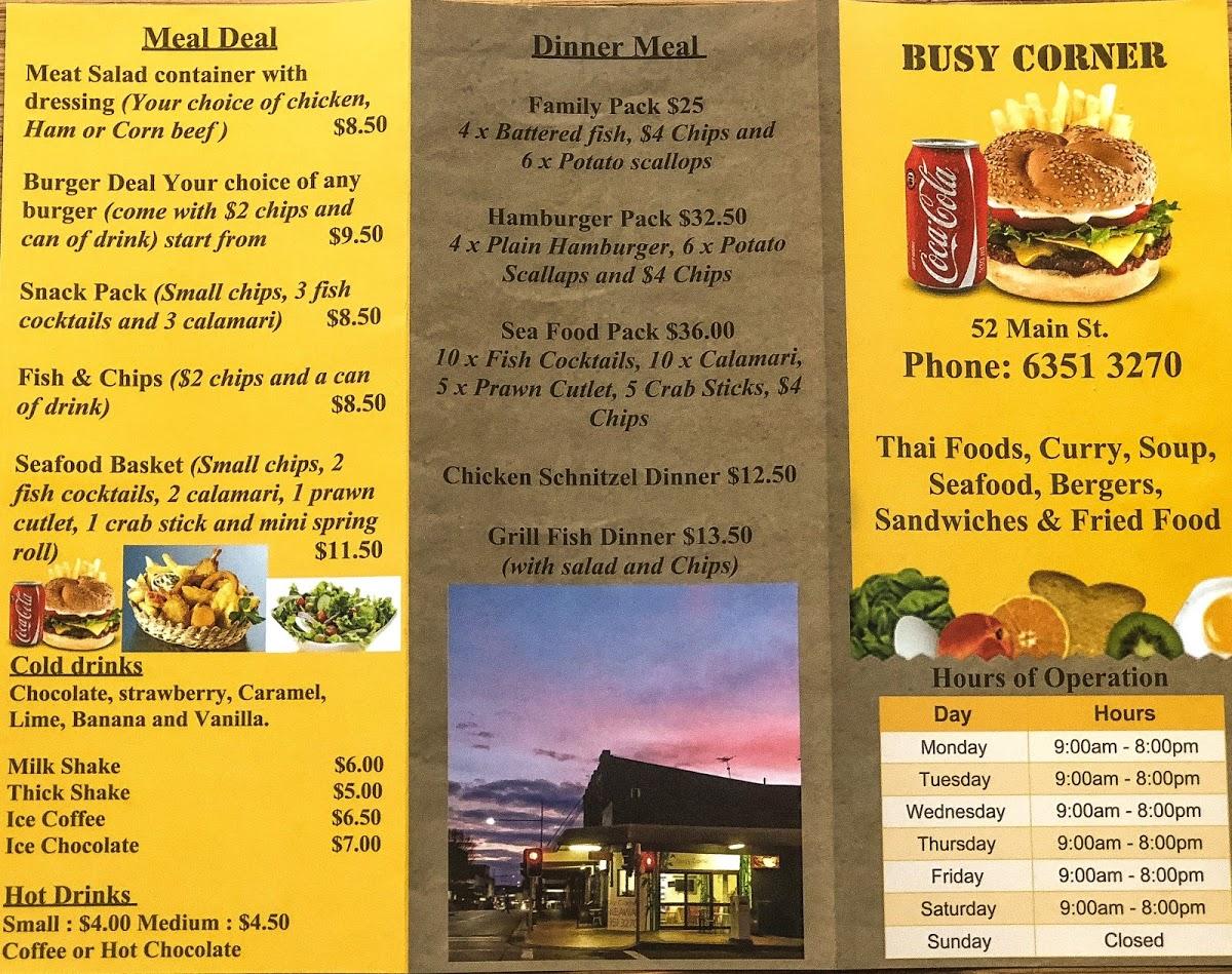 lithgow takeaway menu