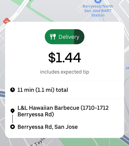 uber eats lower base fare