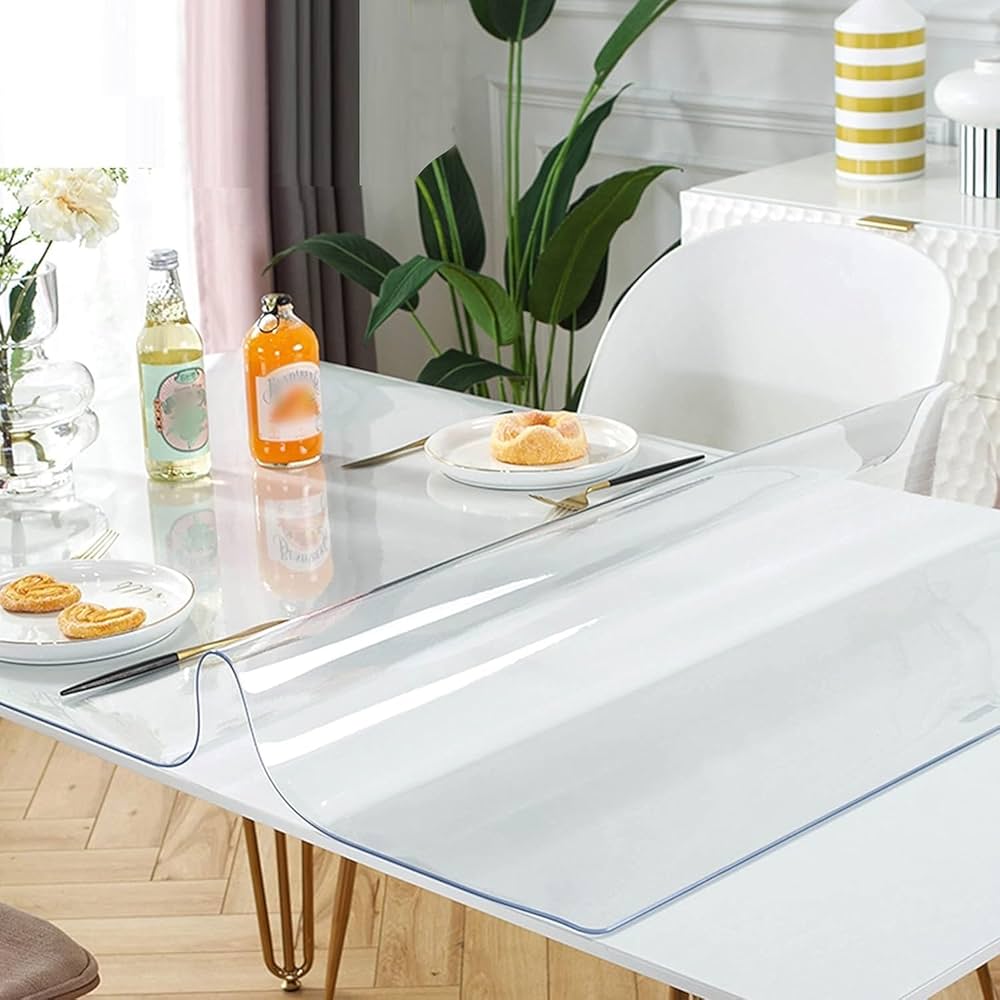 transparent tablecloth protector