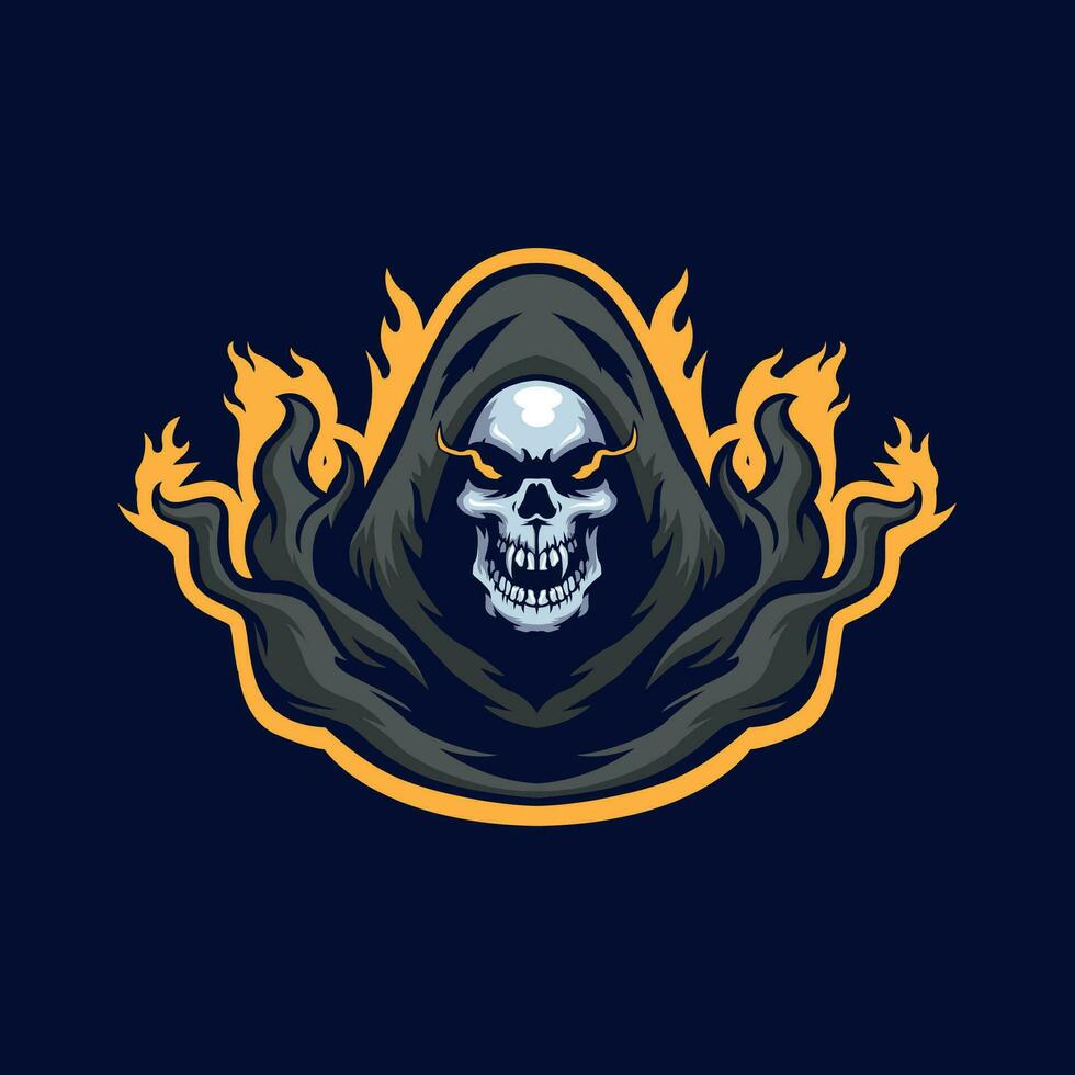 grim mascot logo