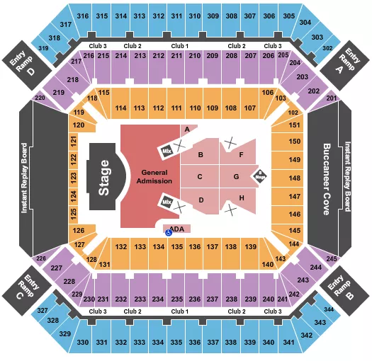 raymond james stadium sections