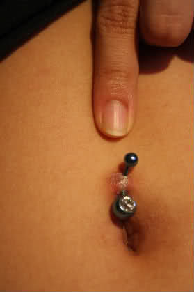 rejected belly button piercing