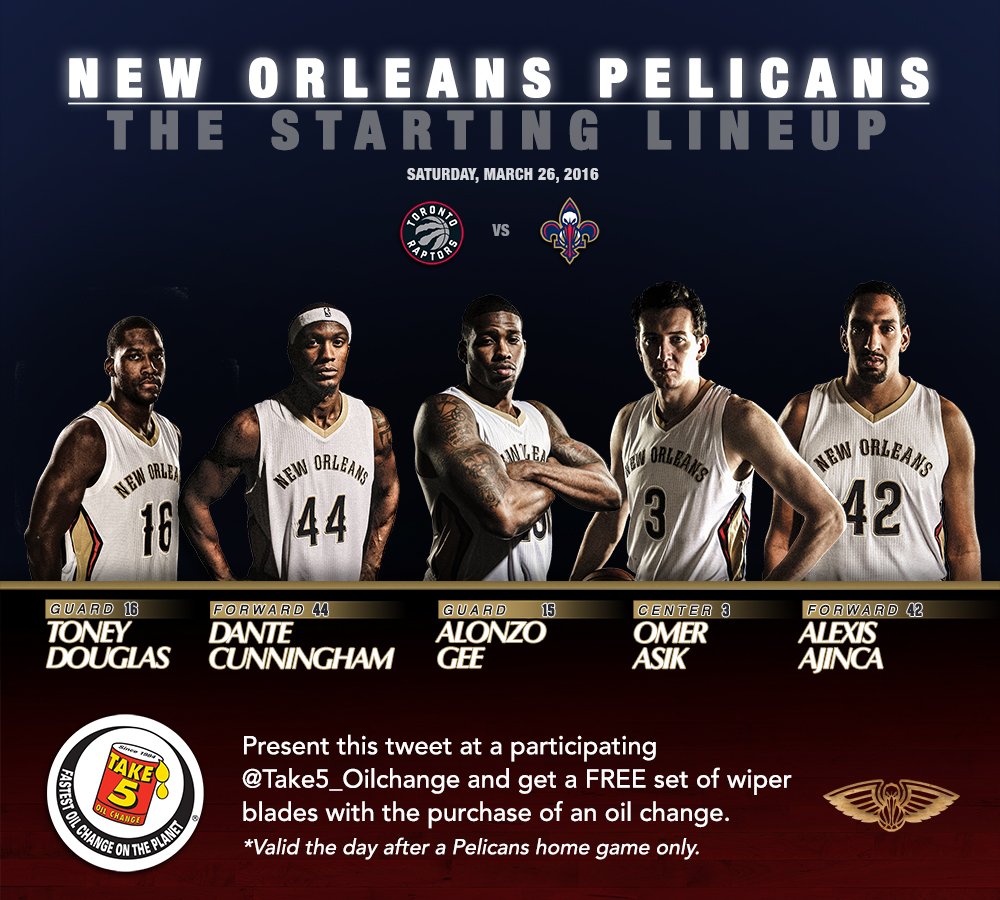 pelicans lineup