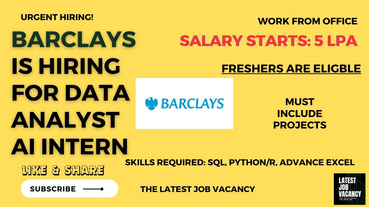 barclays data analyst