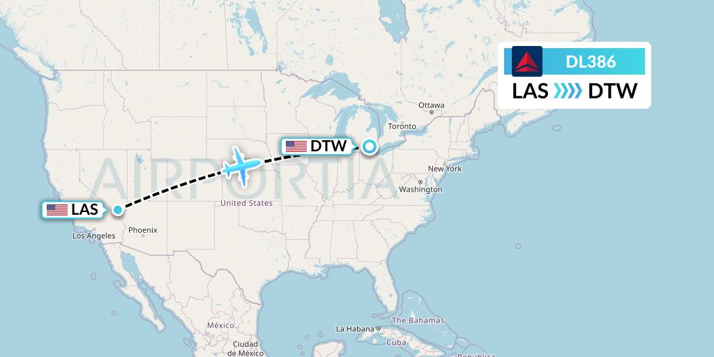 las to dtw flights