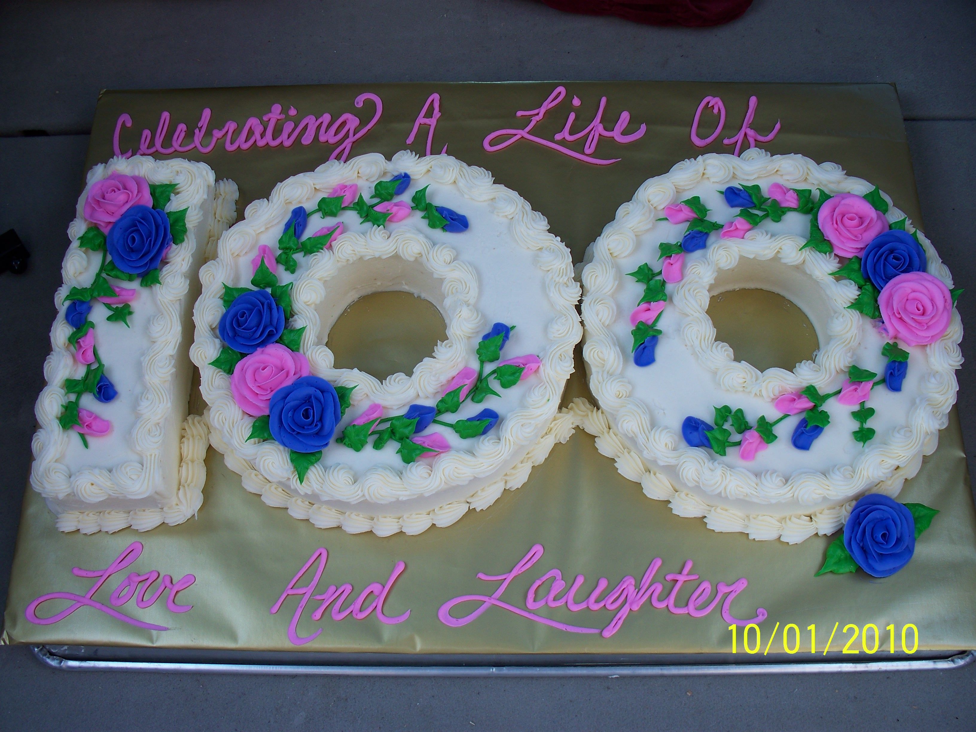 female 100th birthday cake ideas