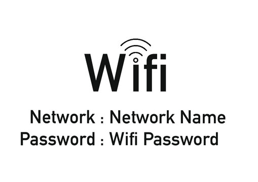 wifi sign template