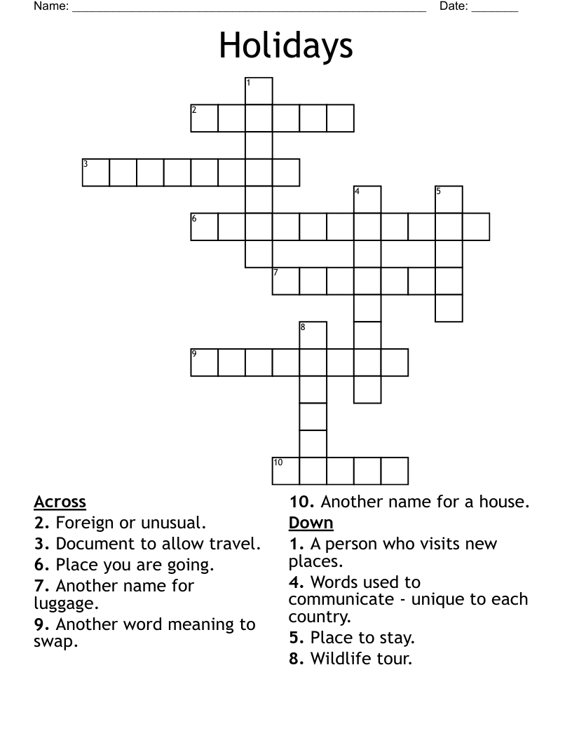 holiday inn competitor for short crossword