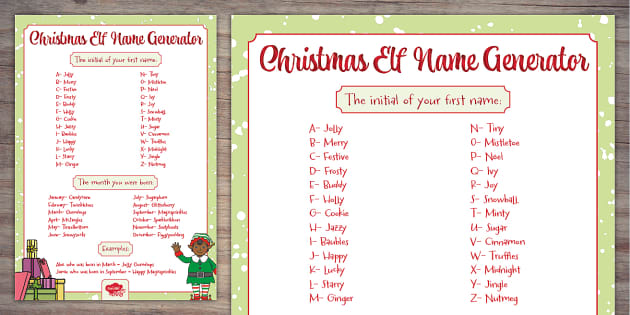 elf name randomizer