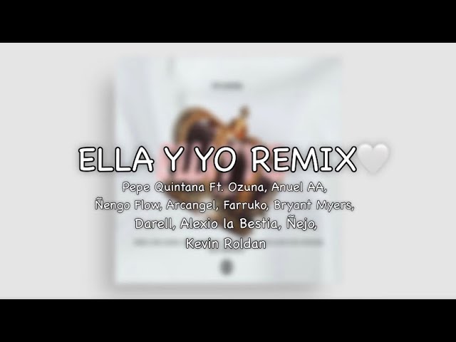 ella y yo letra remix