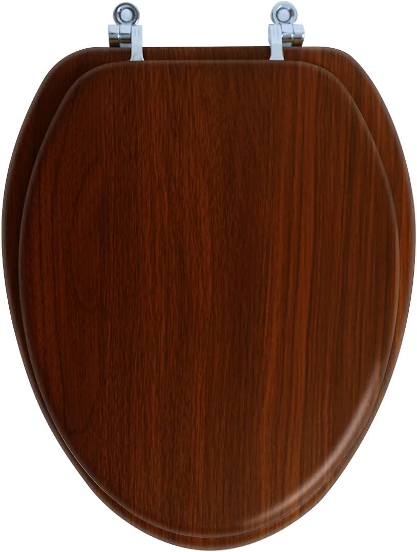 elongated wood toilet seat