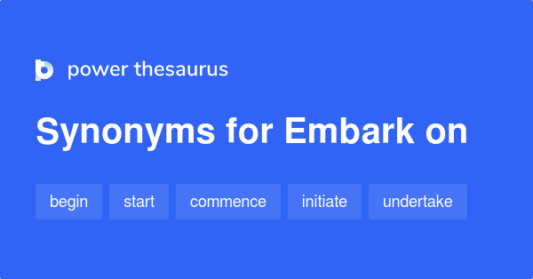 embark synonym