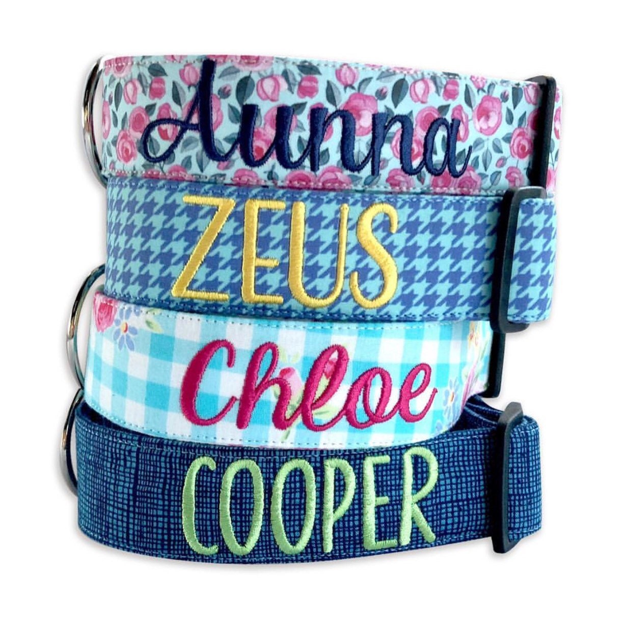 embroidery dog collars