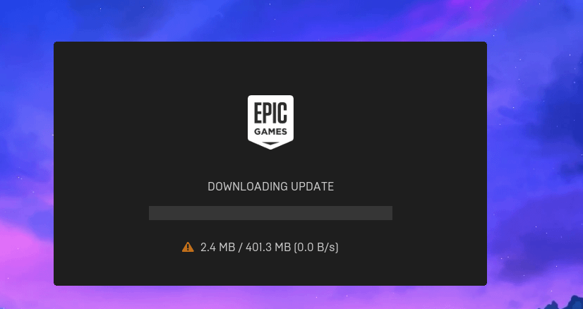 epic games launcher stuck on preparing