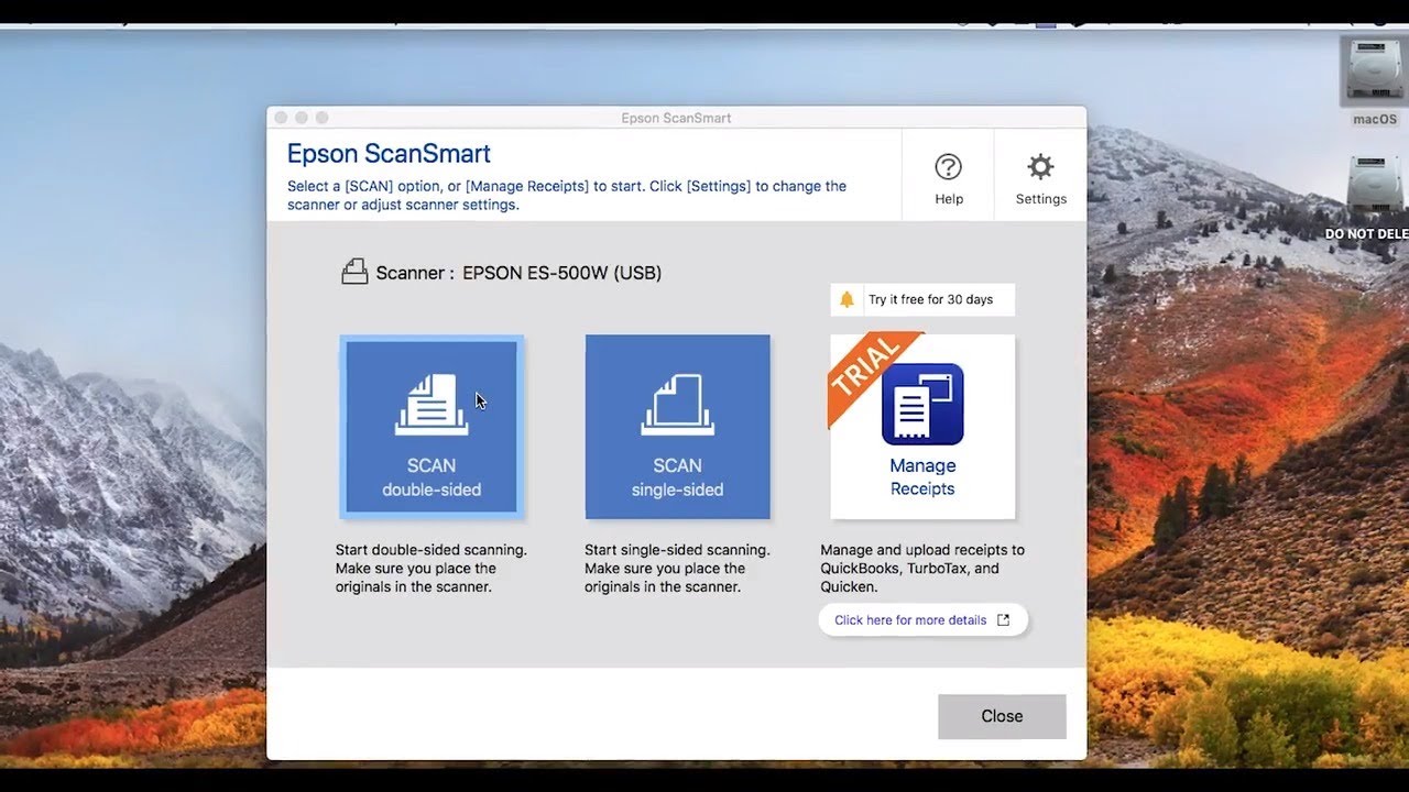 epson scansmart software