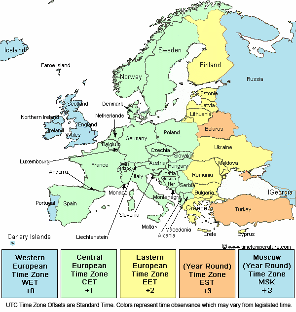 european central time to est