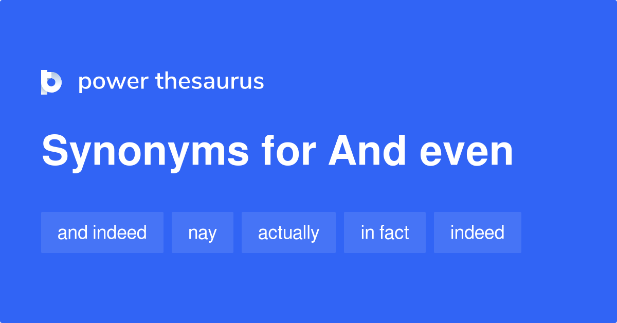 even thesaurus