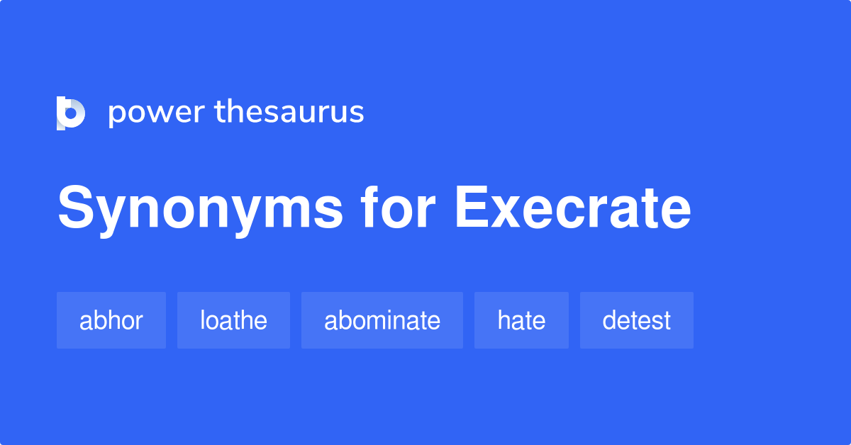 execrate synonym