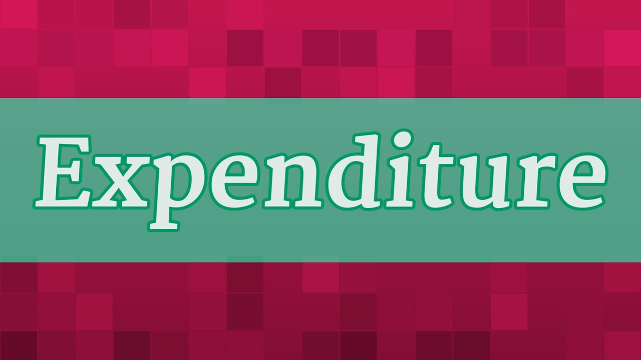 expenditure pronunciation