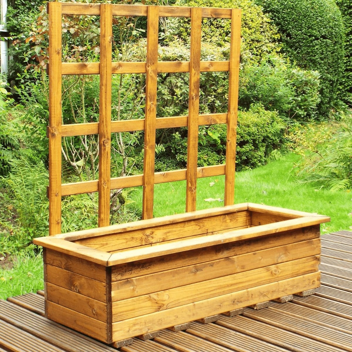 extra large planter with trellis