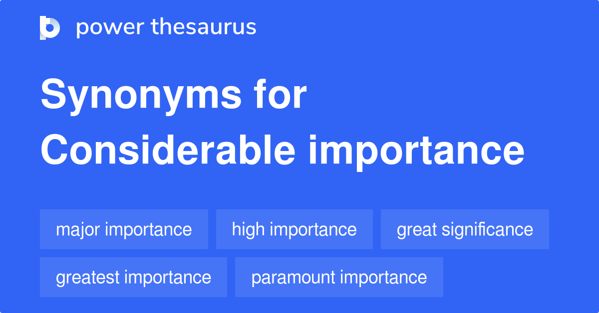 extremely important synonym