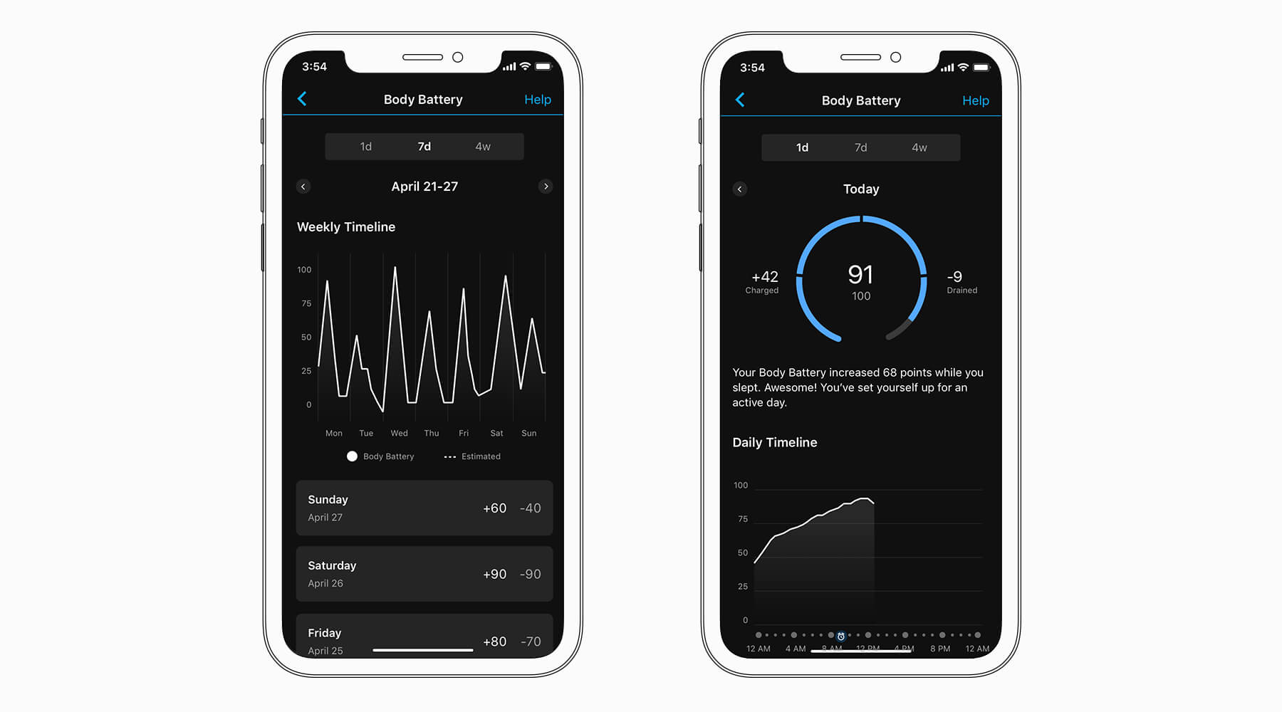 garmin body battery