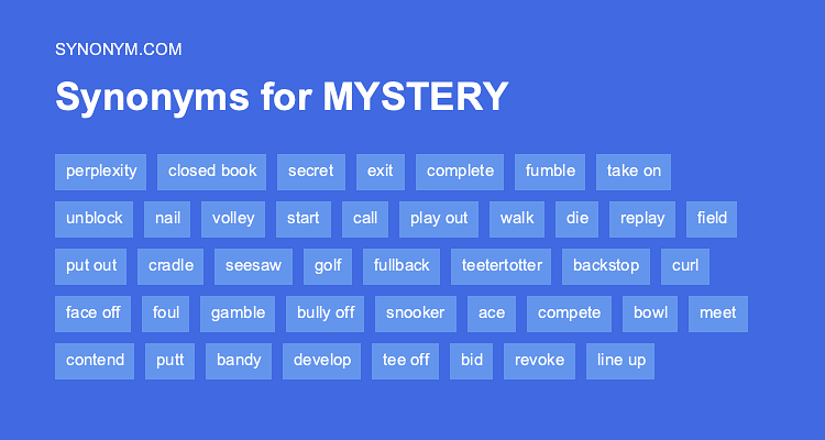 mystery thesaurus