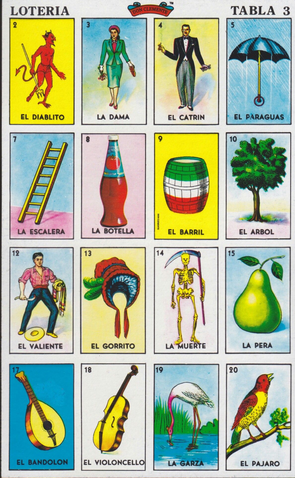 loteria cartas