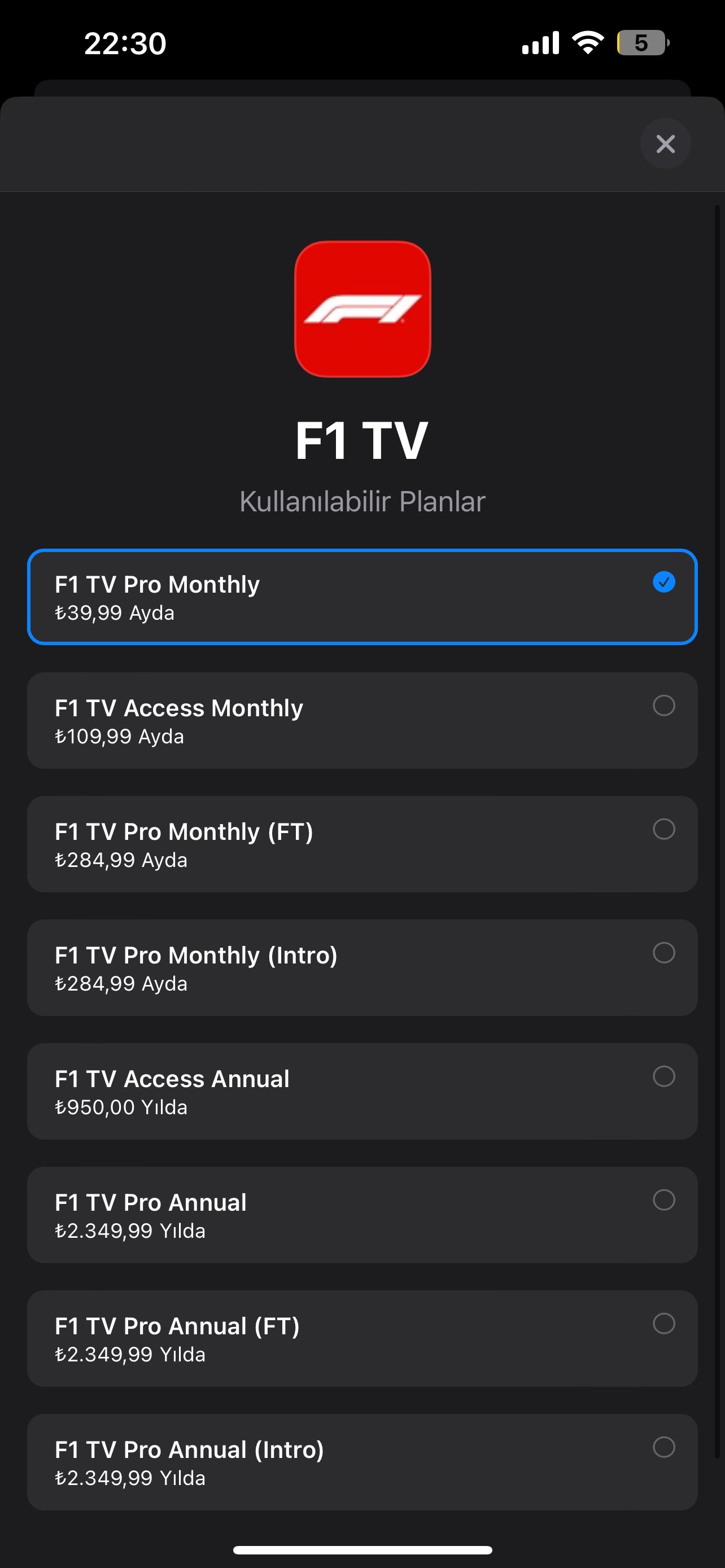 f1 tv pro annual ft