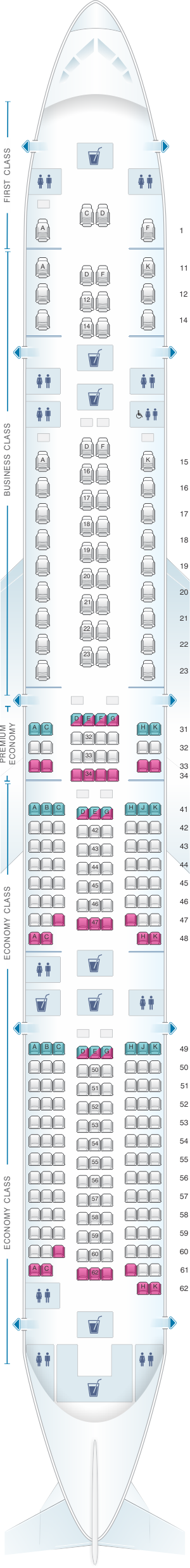 boeing 777 300er singapore airlines seat map