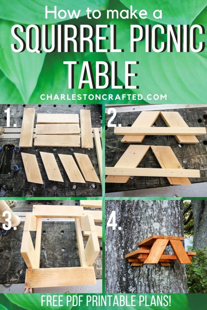 how to make a squirrel picnic table