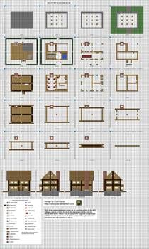 minecraft house blueprints