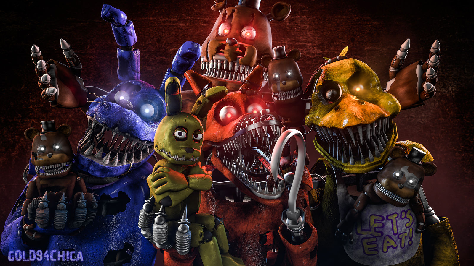 five nights at freddys wallpaper scary