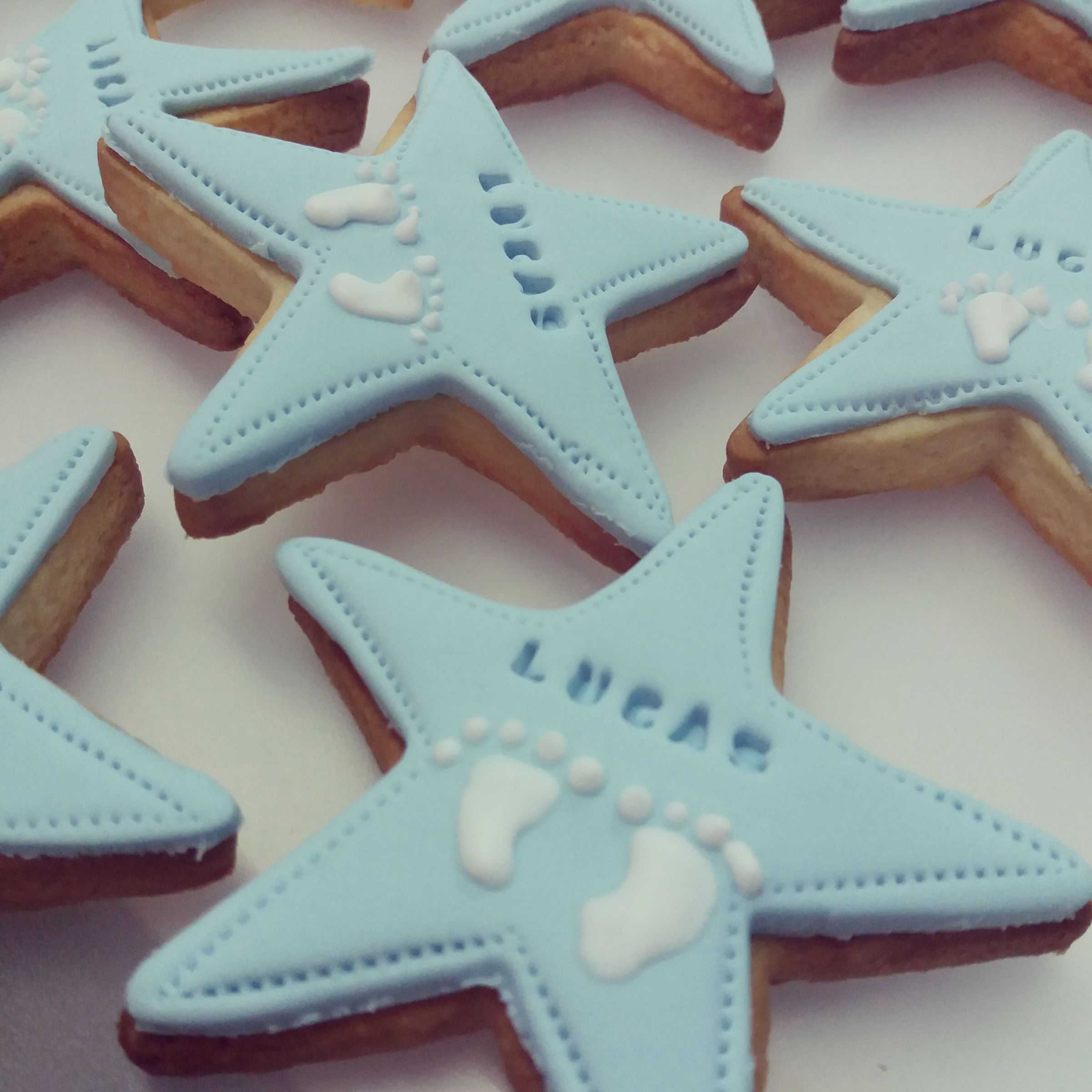 galletas decoradas con fondant para baby shower