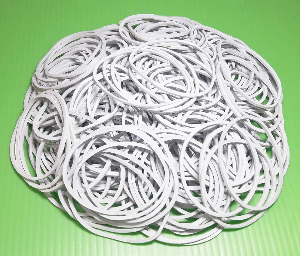 white rubber bands