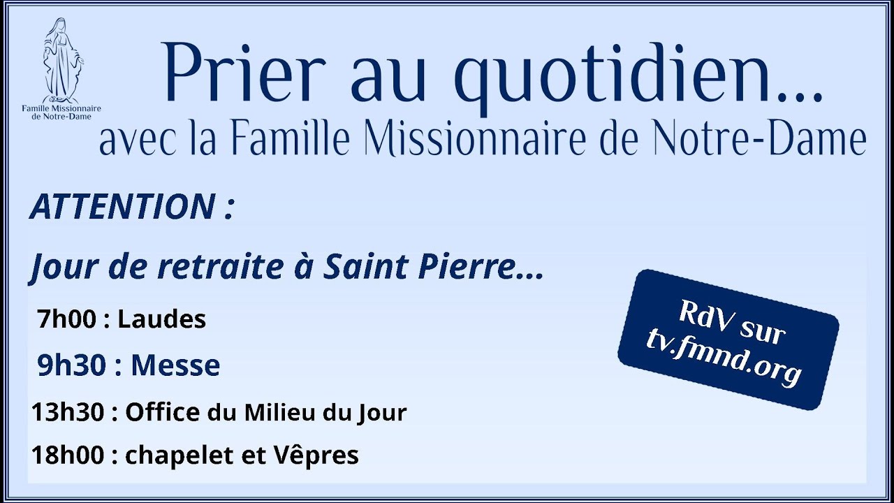 famille missionnaire de notre dame - youtube direct